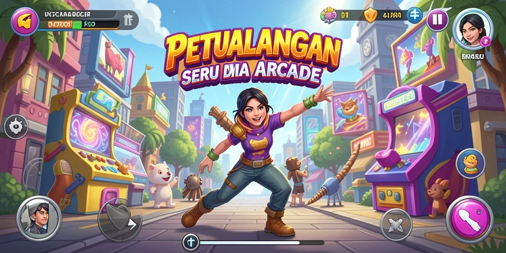 Tampilan gameplay seru dari 6CF dengan aksi cepat dan tantangan menarik.