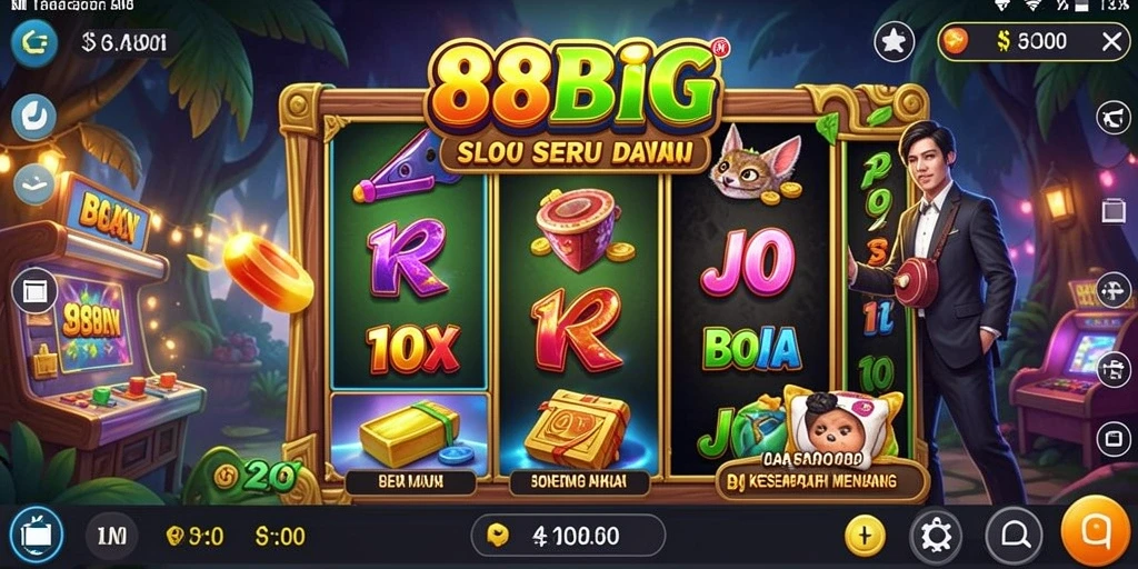 Tampilan gameplay Slot yang menegangkan di 88BIG.