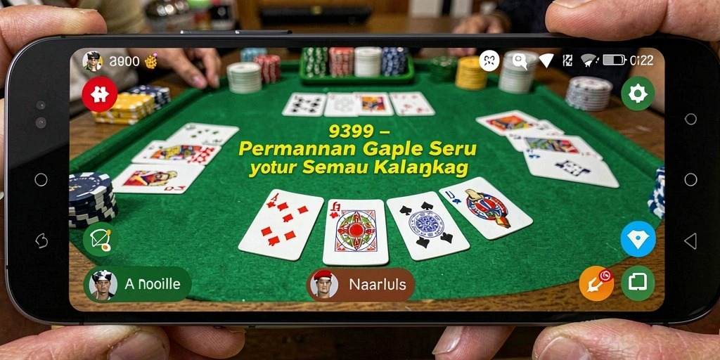 Screenshot gameplay seru dari game Gaple 9399.