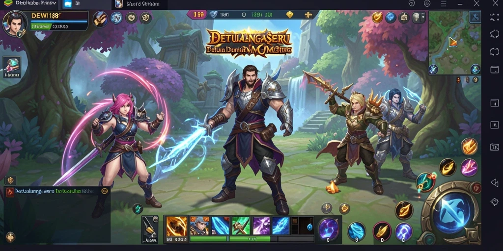 Tangkapan layar gameplay DEWI188 menunjukkan aksi pertarungan yang mendebarkan.