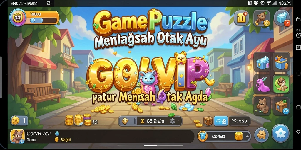 Screenshot G9VIP menampilkan gameplay Puzzle yang menantang dan seru.