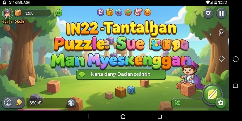 Tampilan gameplay menarik dari IN22 dengan puzzle yang menantang.