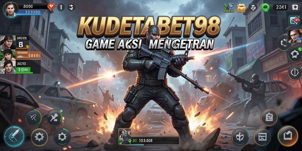 Tampilan gameplay action yang mendebarkan di KUDETABET98.