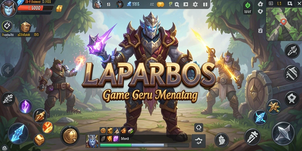 Screenshot menampilkan aksi seru dalam game LAPARBOS dengan grafis yang menawan.