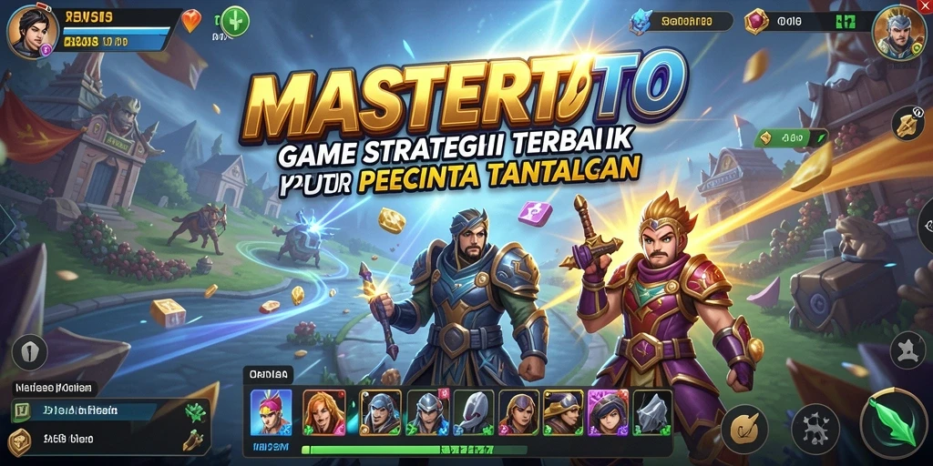 Screenshot MASTERTOTO menunjukkan aksi gameplay yang intens dan strategis.