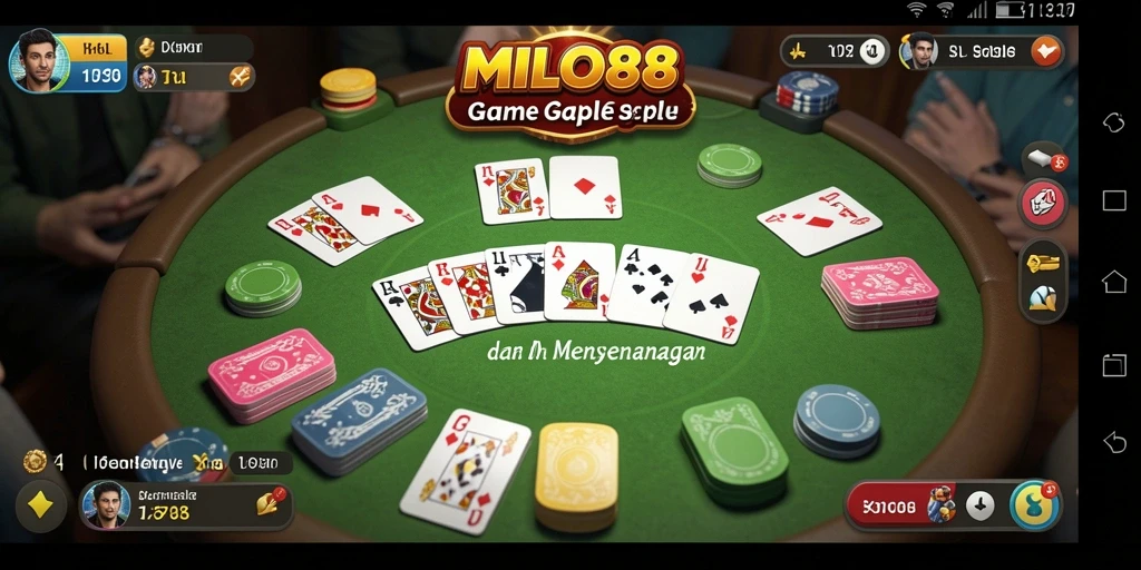 Tampilan menarik dalam gameplay Gaple yang mendebarkan.