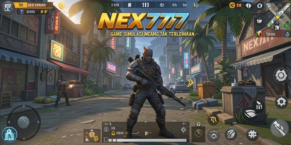 Screenshot NEX777 menampilkan gameplay simulasi yang dinamis dan menarik.