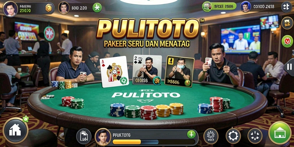 Tampilan gameplay PULITOTO yang menegangkan dan seru.