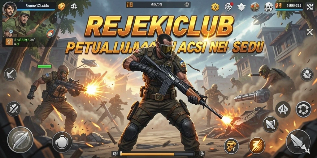 Tampilan aksi seru dari gameplay REJEKICLUB yang menegangkan.