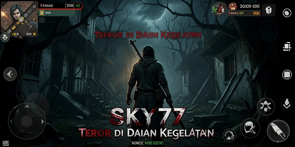 Menampilkan gameplay menegangkan di dunia kegelapan SKY77.