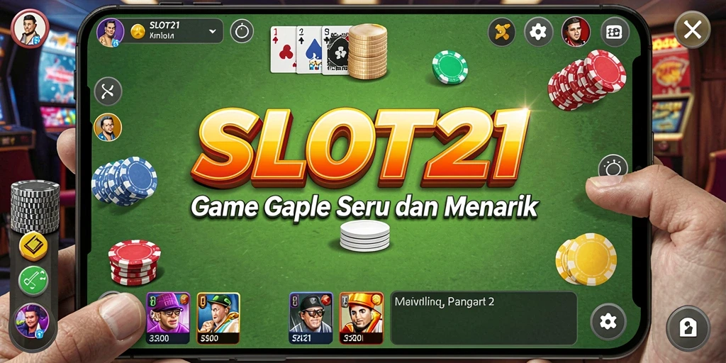 Tampilan gameplay SLOT21 yang seru dalam permainan Gaple.
