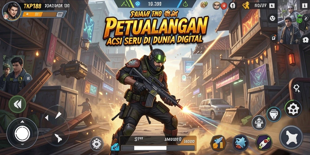 Tampilan gameplay TKP188 yang mendebarkan dan penuh aksi.