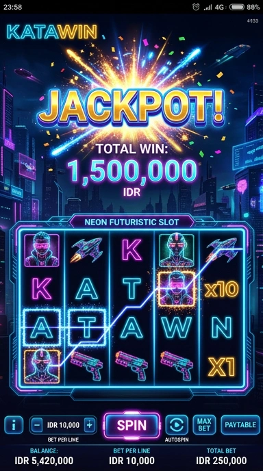 Tampilan antarmuka aplikasi katawin yang modern dan intuitif.